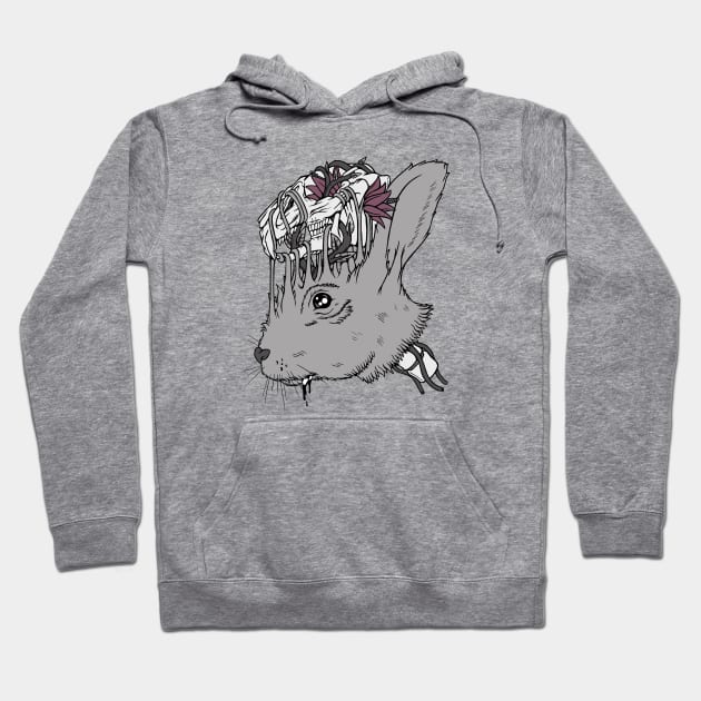 Lucky Rabbit's Head Hoodie by Woah_Jonny